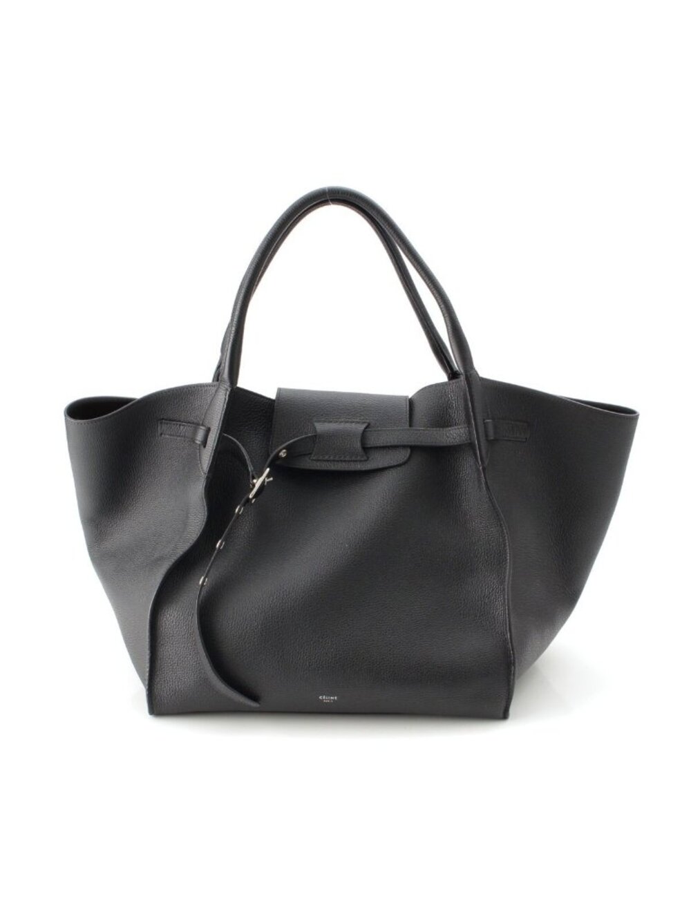 Celine Big Medium Leather Tote Bag Black